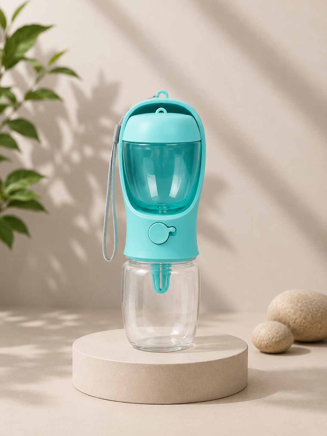 Gourde 2-en-1 pour Chien — Eau & Croquettes, Balade Facile