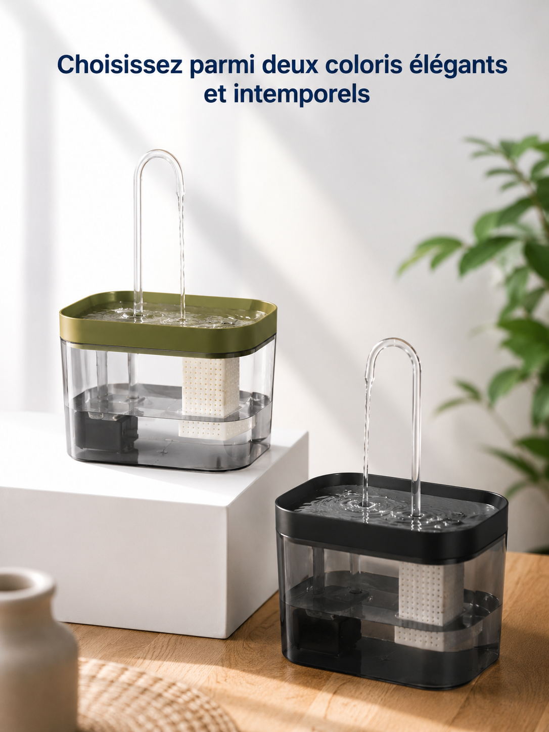 Fontaine à Eau Filtrante pour Chat — Ultra Silencieuse, USB