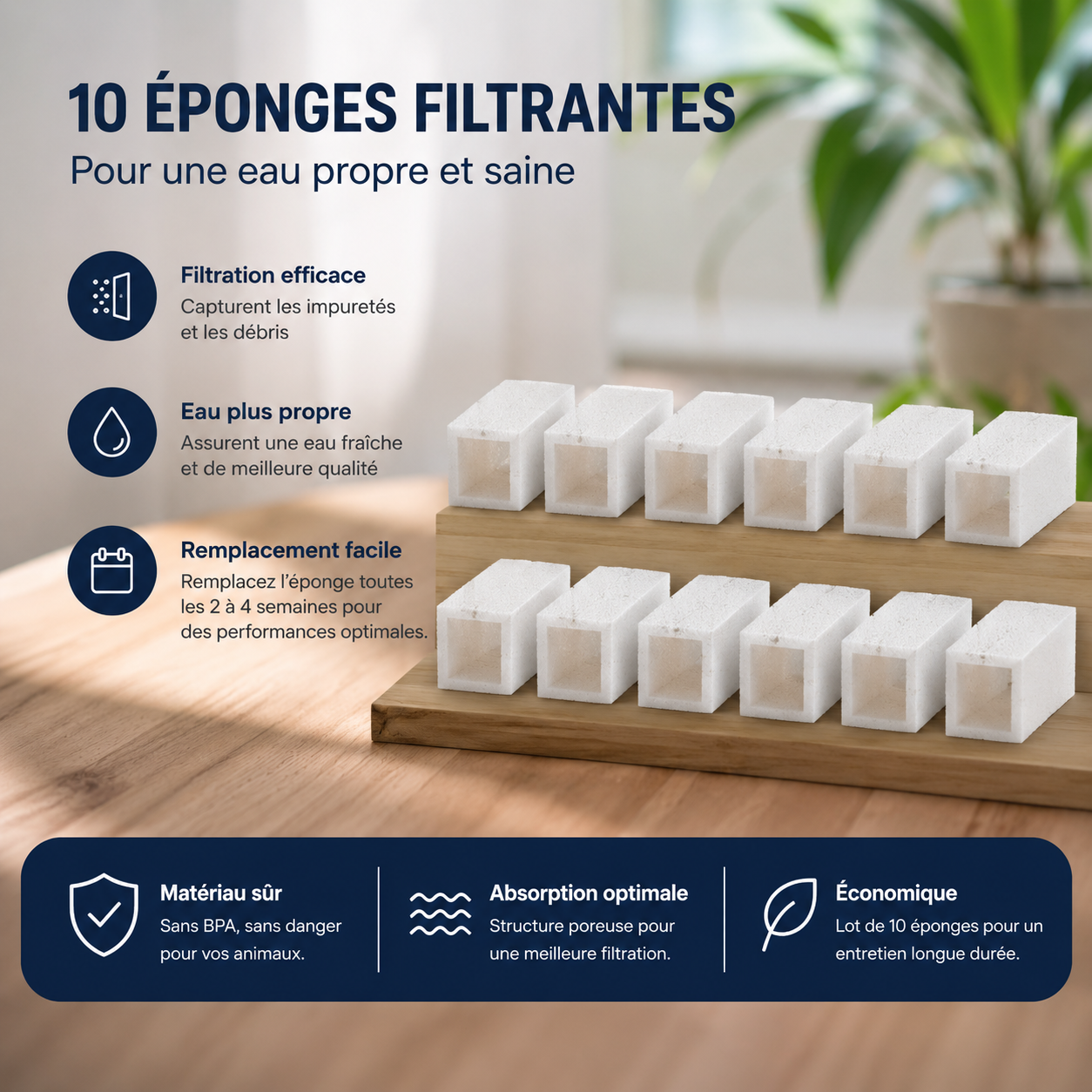 Fontaine à Eau Filtrante pour Chat — Ultra Silencieuse, USB